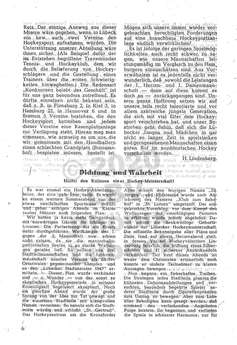 LBV Phönix Rundschreiben - Dezember 1947