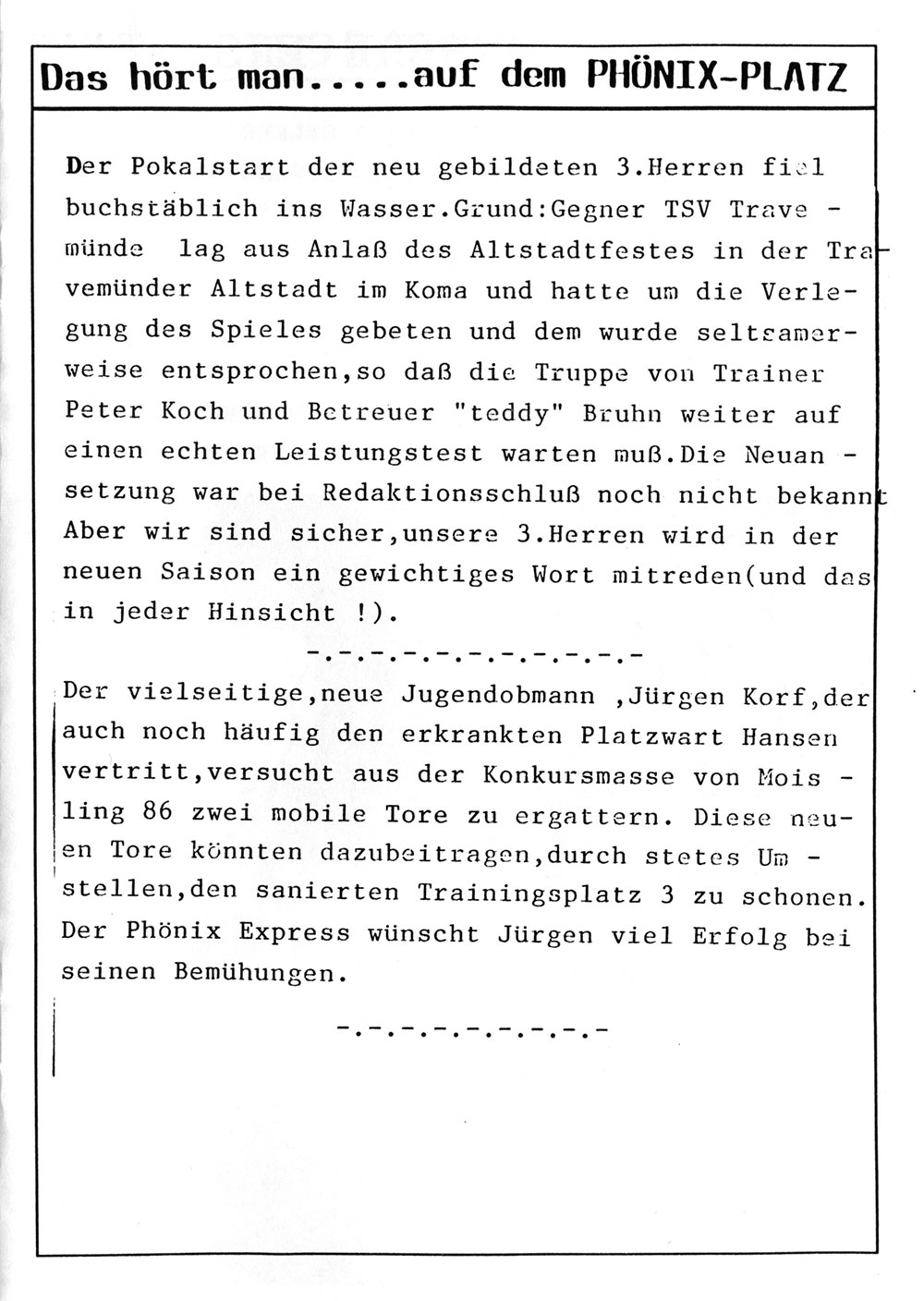 Der PHÖNIX EXPRESS, Heft 92, v. 17.8.1997