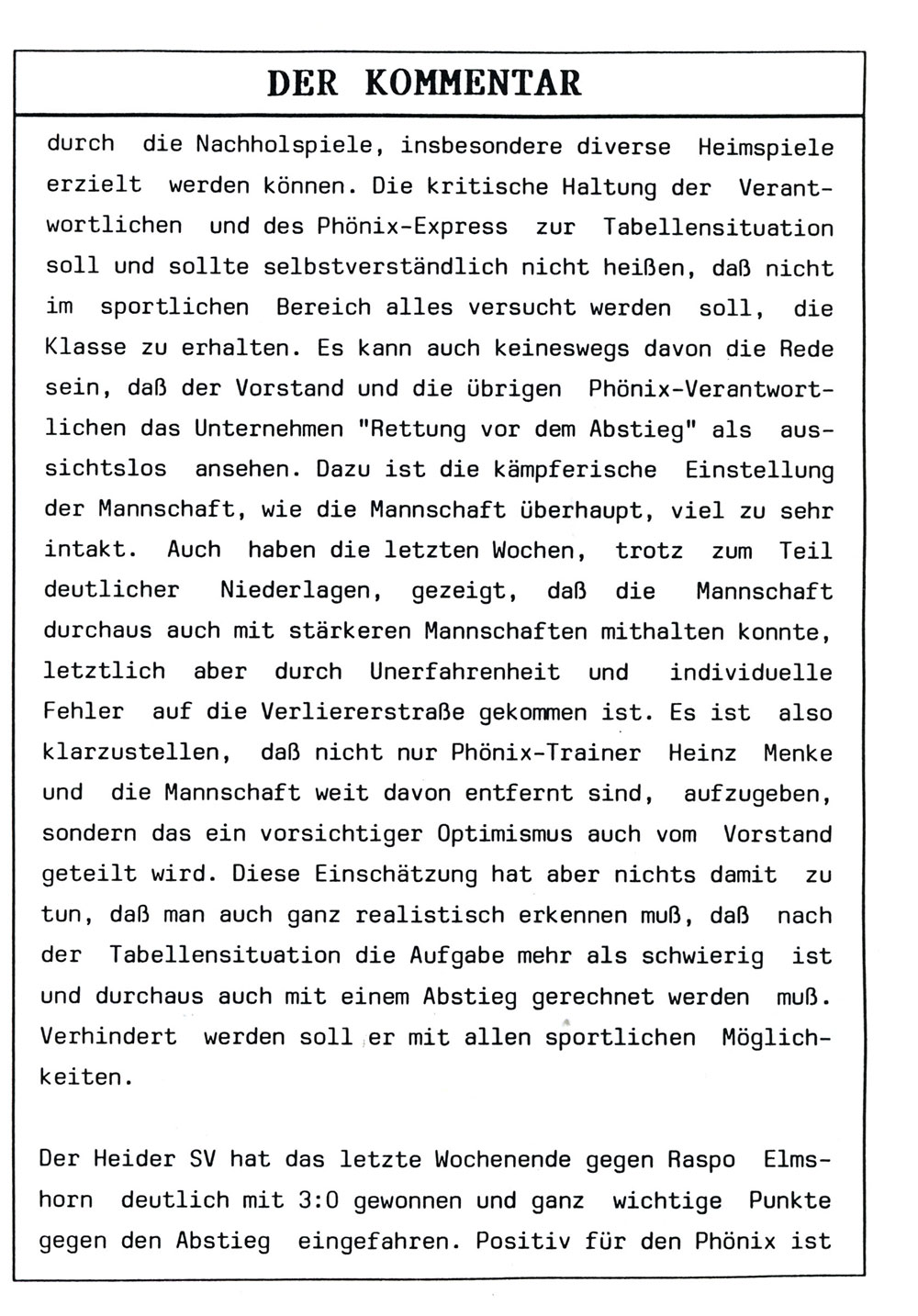 Der PHÖNIX EXPRESS, Heft 113, v. 28.3.1999