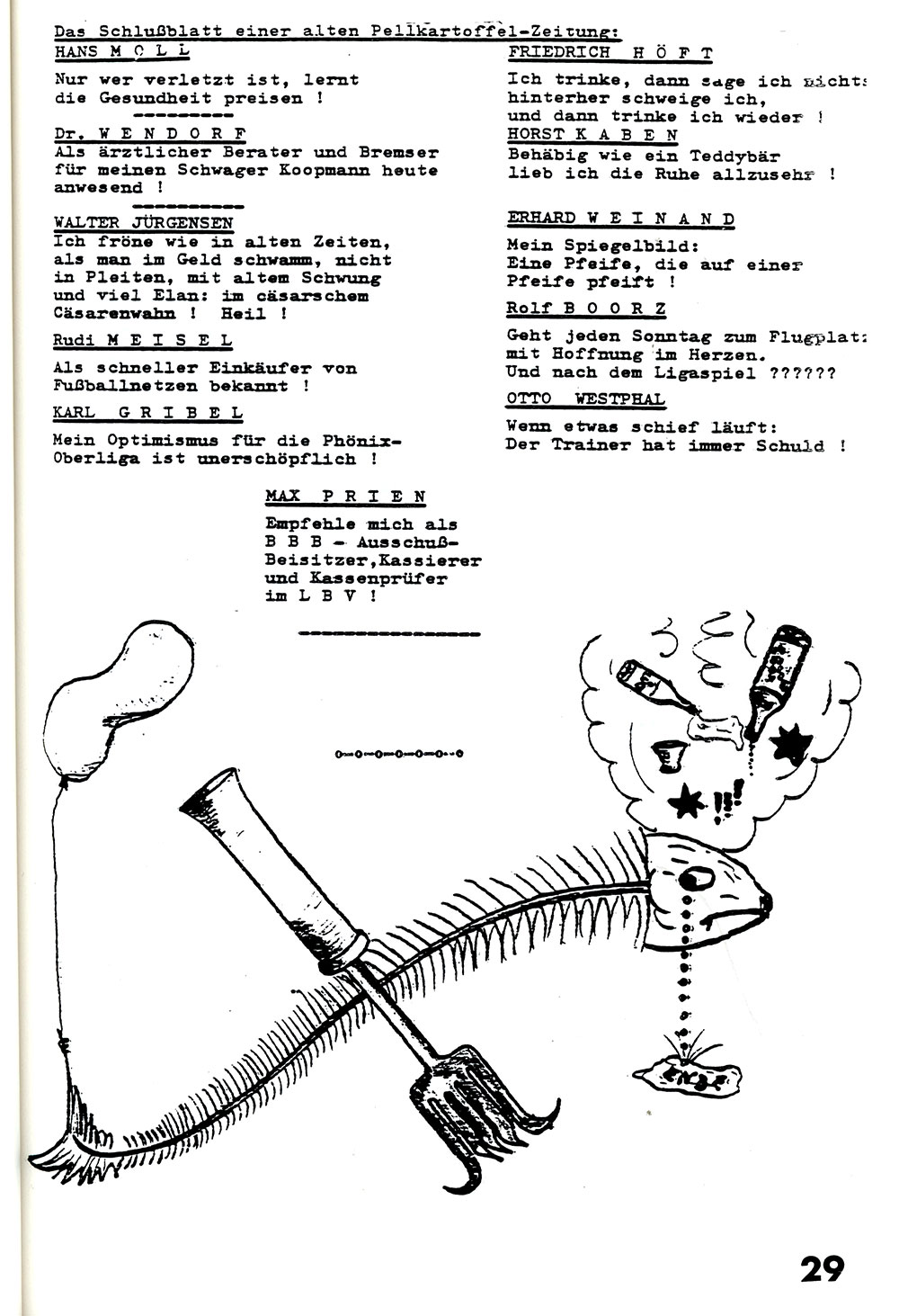 30 Jahre Pellkartoffelessen 1988. Eine Jubiläumszeitung.